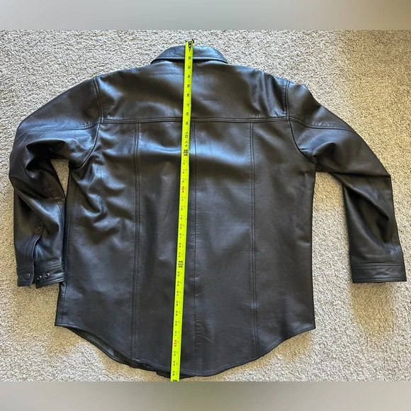 ODIN MFG X E-VILLE EMPIRE LEATHER RIDING SHIRT!!! EXCELLENT CONDITION!!! XXXL